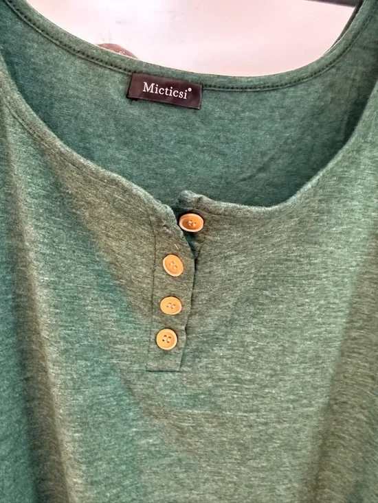 Merona Dark Green Scoop Neck Tank with Side Ruching - Picture 3 of 3